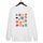 Felpa girocollo casual larga stampata con simpatici mostri, stampa su richiesta, taglia: XXXL (bianco) Felpa girocollo casual larga stampata con simpatici mostri, stampa su richiesta, taglia: XXXL (bianco)