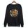 Felpa con scollo rotondo casual estiva stampata su richiesta, taglia: XXL (nero) Felpa con scollo rotondo casual estiva stampata su richiesta, taglia: XXL (nero)