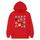 Felpa con cappuccio in pile con stampa di simpatici mostri, stampa su richiesta, taglia: XXXL (rosso) Felpa con cappuccio in pile con stampa di simpatici mostri, stampa su richiesta, taglia: XXXL (rosso)