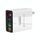 Caricabatterie multiporta per telefono cellulare con display digitale 2 USB+2 Type-C, colore: spina USA bianco Caricabatterie multiporta per telefono cellulare con display digitale 2 USB+2 Type-C, colore: spina USA bianco