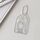 Porta biglietti da visita in PVC con fiocco di neve Hisocute, 1 pollice, 2 pollici, 3 pollici, ciondolo con piccola stella, custodia per foto, colore: trasparente piccolo Porta biglietti da visita in PVC con fiocco di neve Hisocute, 1 pollice, 2 pollici, 3 pollici, ciondolo con piccola stella, custodia per foto, colore: trasparente piccolo