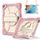 Per iPad 10.2 2021/2020/2019 Custodia per tablet PC ibrida in silicone con robot a contrasto di colore (oro rosa beige) Per iPad 10.2 2021/2020/2019 Custodia per tablet PC ibrida in silicone con robot a contrasto di colore (oro rosa beige)