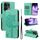 Per OPPO Reno13 Pro 5G Custodia per telefono in pelle con motivo a rilievo albero e gatto globale (verde) Per OPPO Reno13 Pro 5G Custodia per telefono in pelle con motivo a rilievo albero e gatto globale (verde)