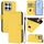 Custodia per telefono in pelle tinta unita per Honor X8c 4G Global Skin Feel con cordino (giallo limone) Custodia per telefono in pelle tinta unita per Honor X8c 4G Global Skin Feel con cordino (giallo limone)