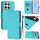 Custodia per telefono in pelle tinta unita per Honor X8c 4G Global Skin Feel con cordino (Lake Blue) Custodia per telefono in pelle tinta unita per Honor X8c 4G Global Skin Feel con cordino (Lake Blue)