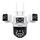 SriHome SH066 Telecamera di sicurezza con obiettivo quadruplo HD da 8 MP, supporta visione notturna a colori / audio bidirezionale (spina UK) SriHome SH066 Telecamera di sicurezza con obiettivo quadruplo HD da 8 MP, supporta visione notturna a colori / audio bidirezionale (spina UK)