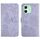 Custodia in pelle flip con motivo a farfalla in rilievo per Infinix Hot 50i 4G (viola) Custodia in pelle flip con motivo a farfalla in rilievo per Infinix Hot 50i 4G (viola)