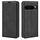 Per Google Pixel 9 Pro XL Custodia in pelle con ventosa magnetica Retro-skin (nero)