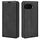Per Google Pixel 9a Custodia in pelle con ventosa magnetica Retro-skin (nero)