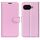 Per Google Pixel 9a Custodia per telefono in pelle con texture Litchi orizzontale con supporto (rosa)