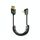 Cavo a molla HDMI 2.1 8K 60HZ, lunghezza 0,5 m, specifiche: Micro HDMI piegato a sinistra