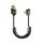 Cavo a molla HDMI 2.1 8K 60HZ, lunghezza 0,5 m, specifiche: Mini HDMI piegato a sinistra Cavo a molla HDMI 2.1 8K 60HZ, lunghezza 0,5 m, specifiche: Mini HDMI piegato a sinistra