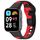 Per Redmi Watch 3 Lite Cucitura cinturino in silicone a due colori (nero rosso) Per Redmi Watch 3 Lite Cucitura cinturino in silicone a due colori (nero rosso)