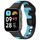 Per Redmi Watch 3 Lite Cucitura cinturino in silicone a due colori (nero blu) Per Redmi Watch 3 Lite Cucitura cinturino in silicone a due colori (nero blu)