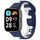Per Redmi Watch 3 Lite Cucitura cinturino in silicone a due colori (blu bianco) Per Redmi Watch 3 Lite Cucitura cinturino in silicone a due colori (blu bianco)
