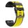 Per Garmin Fenix 7 Pro 26mm Fibbia a vite Diamond Texture Cinturino in silicone a due colori (giallo + nero) Per Garmin Fenix 7 Pro 26mm Fibbia a vite Diamond Texture Cinturino in silicone a due colori (giallo + nero)
