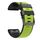 Per Garmin Fenix 7 Pro 26mm Fibbia a vite Diamond Texture Cinturino in silicone a due colori (verde lime + nero) Per Garmin Fenix 7 Pro 26mm Fibbia a vite Diamond Texture Cinturino in silicone a due colori (verde lime + nero)