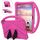 Per Google Pixel Tablet 11 2023 Custodia per tablet antiurto EVA con supporto (rosa rossa) Per Google Pixel Tablet 11 2023 Custodia per tablet antiurto EVA con supporto (rosa rossa)