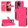 Per vivo V50 Custodia in pelle magnetica con chiusura magnetica Skin Feel (rosso rosa) Per vivo V50 Custodia in pelle magnetica con chiusura magnetica Skin Feel (rosso rosa)