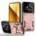Per Redmi 14C 4G Custodia per telefono con supporto MagSafe per finestra grande (oro rosa) Per Redmi 14C 4G Custodia per telefono con supporto MagSafe per finestra grande (oro rosa)