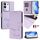 Per vivo Y29 4G Global Smile Embossing RFID Custodia in pelle per telefono (viola chiaro) Per vivo Y29 4G Global Smile Embossing RFID Custodia in pelle per telefono (viola chiaro)