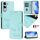 Per vivo Y29s 5G / Y04 4G Global Smile Embossing RFID Custodia in pelle per telefono (verde menta) Per vivo Y29s 5G / Y04 4G Global Smile Embossing RFID Custodia in pelle per telefono (verde menta)