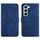 Custodia in pelle flip con motivo a farfalla per Infinix Hot 50 5G (blu)