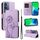 Per vivo Y19S 4G Global Dandelion Embossed Pattern Flip Custodia in pelle per telefono (viola)