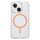 Per iPhone 15 Custodia per telefono MagSafe sottile in PC trasparente (arancione) Per iPhone 15 Custodia per telefono MagSafe sottile in PC trasparente (arancione)