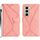 Per Infinix Hot 50 Pro+ 4G Custodia per telefono in pelle goffrata con cuciture (rosa) Per Infinix Hot 50 Pro+ 4G Custodia per telefono in pelle goffrata con cuciture (rosa)