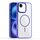 Per iPhone 16 Plus Star Shield Thin Circle MagSafe Custodia per telefono (blu) Per iPhone 16 Plus Star Shield Thin Circle MagSafe Custodia per telefono (blu)