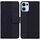 Per OPPO Reno13 Global Custodia per telefono in pelle con motivo geometrico in rilievo (nero)