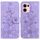 Per OPPO Reno13 Pro Global Lily Custodia in pelle goffrata per telefono (viola)