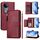 Per vivo V50 Global Multi-Card Slots Zipper Wallet Custodia in pelle per telefono (rosso scuro) Per vivo V50 Global Multi-Card Slots Zipper Wallet Custodia in pelle per telefono (rosso scuro)