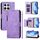 Per Honor X8c 4G Multi-Card Slots Zipper Wallet Custodia in pelle per telefono (viola) Per Honor X8c 4G Multi-Card Slots Zipper Wallet Custodia in pelle per telefono (viola)