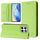 Per Honor X8c 4G RC01 Custodia per telefono in pelle RFID con ventosa magnetica a doppia piegatura (verde erba)