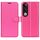 Per vivo V50 Lite 5G Custodia per telefono in pelle con supporto orizzontale con texture Litchi (rosso rosa) Per vivo V50 Lite 5G Custodia per telefono in pelle con supporto orizzontale con texture Litchi (rosso rosa)