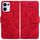 Per OPPO Reno13 Custodia per telefono in pelle con motivo a rilievo tigre globale (rosso) Per OPPO Reno13 Custodia per telefono in pelle con motivo a rilievo tigre globale (rosso)