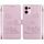 Per OPPO Reno13 Pro Custodia per telefono in pelle RFID con gatti carini globali (oro rosa) Per OPPO Reno13 Pro Custodia per telefono in pelle RFID con gatti carini globali (oro rosa)