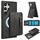 Per Samsung Galaxy S24 Ultra 5G Custodia per telefono con cerniera e supporto posteriore in pelle MagSafe (nero) Per Samsung Galaxy S24 Ultra 5G Custodia per telefono con cerniera e supporto posteriore in pelle MagSafe (nero)