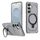 Per Samsung Galaxy S25+ 5G Custodia per telefono con supporto MagSafe satinato (grigio) Per Samsung Galaxy S25+ 5G Custodia per telefono con supporto MagSafe satinato (grigio)