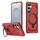 Per Samsung Galaxy S24 5G Custodia per telefono con supporto MagSafe satinato (rosso) Per Samsung Galaxy S24 5G Custodia per telefono con supporto MagSafe satinato (rosso)