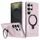 Per Samsung Galaxy S24 Ultra 5G Custodia per telefono con supporto MagSafe satinato (rosa) Per Samsung Galaxy S24 Ultra 5G Custodia per telefono con supporto MagSafe satinato (rosa)
