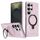 Per Samsung Galaxy S25 Ultra 5G Custodia per telefono con supporto MagSafe satinato (rosa) Per Samsung Galaxy S25 Ultra 5G Custodia per telefono con supporto MagSafe satinato (rosa)