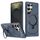 Per Samsung Galaxy S25 Ultra 5G Custodia per telefono con supporto MagSafe satinato (blu) Per Samsung Galaxy S25 Ultra 5G Custodia per telefono con supporto MagSafe satinato (blu)