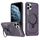 Per iPhone 11 Pro Custodia per telefono con supporto MagSafe satinato (viola) Per iPhone 11 Pro Custodia per telefono con supporto MagSafe satinato (viola)