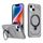 Per iPhone 13 Custodia per telefono con supporto MagSafe satinato (grigio) Per iPhone 13 Custodia per telefono con supporto MagSafe satinato (grigio)