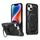 Per iPhone 14 Plus Custodia per telefono con supporto MagSafe satinato (nero) Per iPhone 14 Plus Custodia per telefono con supporto MagSafe satinato (nero)