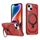 Per iPhone 15 Plus Custodia per telefono con supporto MagSafe satinato (rosso) Per iPhone 15 Plus Custodia per telefono con supporto MagSafe satinato (rosso)
