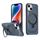 Per iPhone 15 Plus Custodia per telefono con supporto MagSafe satinato (blu) Per iPhone 15 Plus Custodia per telefono con supporto MagSafe satinato (blu)